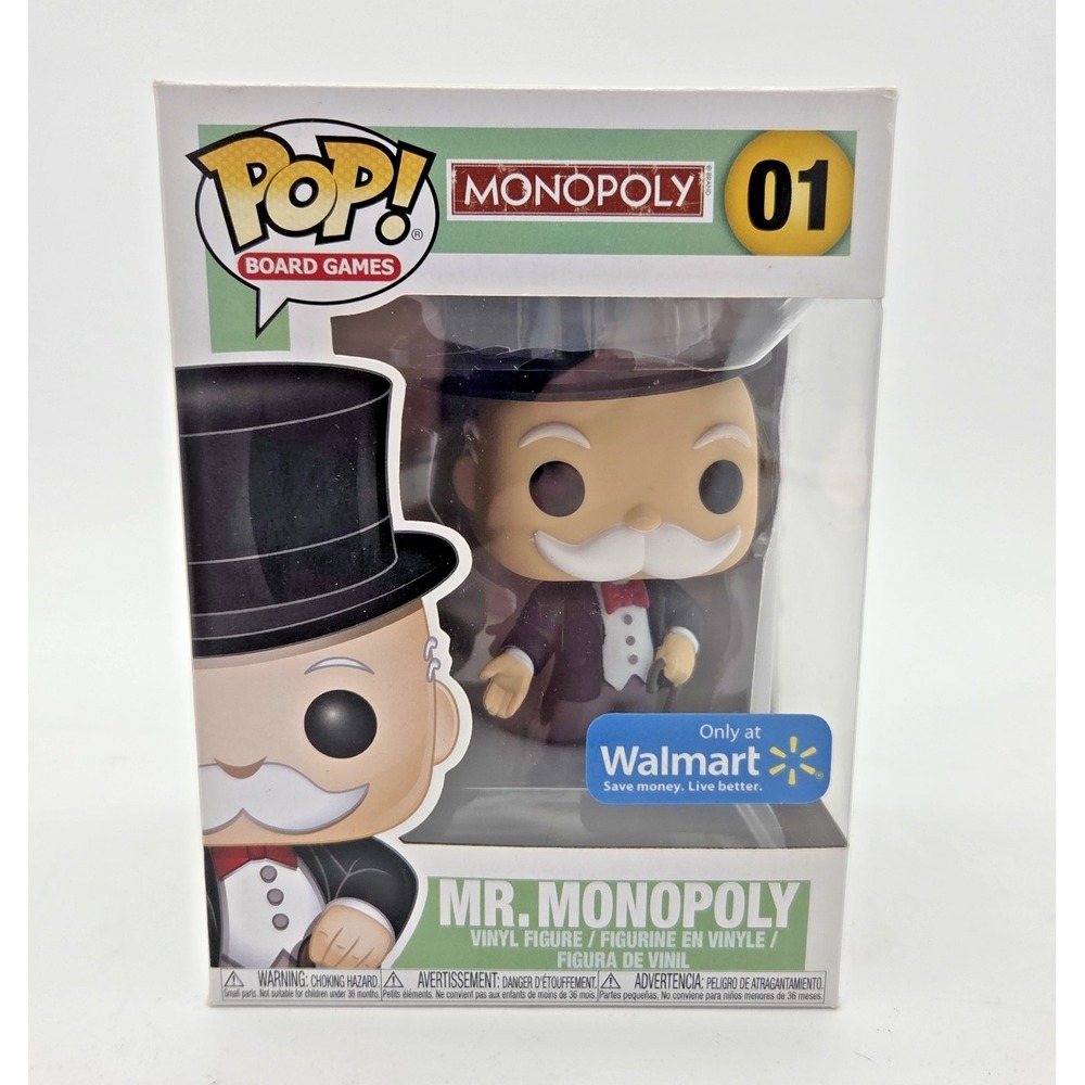 Funko Pop Board Games Mr Monopoly Figure #01 Walmart Exclusive